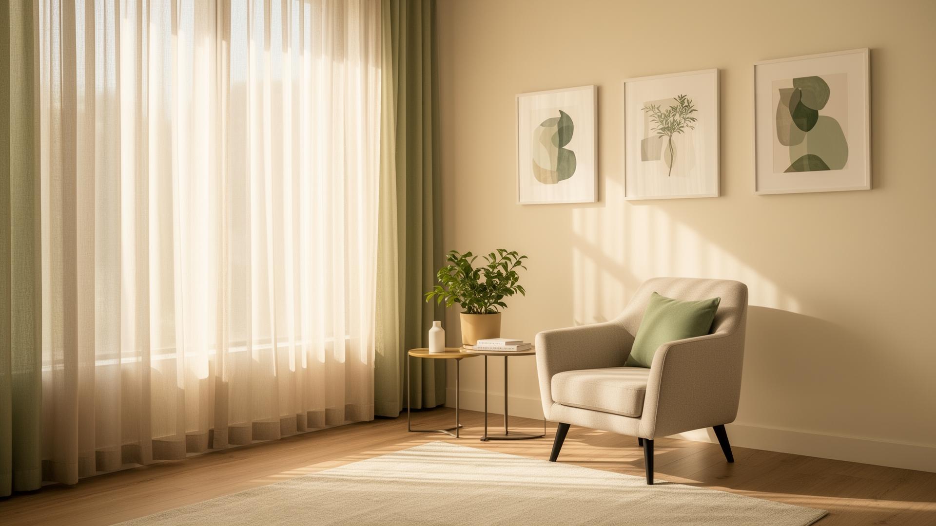 A calm, welcoming therapy space with soft natural light